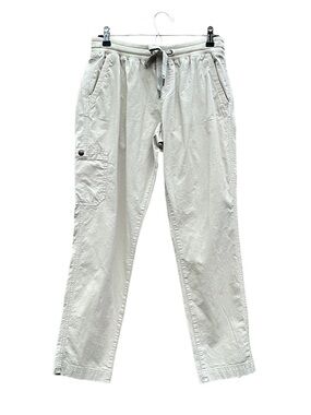 LL Bean Womens Outdoor Pants S Small Petite Multi Pockets Tan Gorpcore